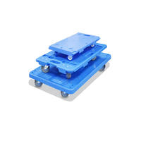 Estantería Apilable de Acero al Carbono Galvanizado en Caliente EFON Elite Silver, 4 Ruedas, Juego de 4 Piezas, Rodamientos Dobles de Precisión