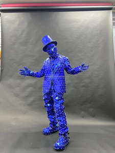 Costume <span class=keywords><strong>de</strong></span> Danseur avec Miroir et Lumières LED Personnalisées, Technologie Créative, <span class=keywords><strong>Spectacle</strong></span> <span class=keywords><strong>de</strong></span> <span class=keywords><strong>Danse</strong></span> sur Scène et en Club, Vêtements pour Spectacles <span class=keywords><strong>de</strong></span> Salle <span class=keywords><strong>de</strong></span> Bal - Product Image 2