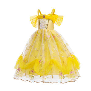 Vestido de princesa de <span class=keywords><strong>la</strong></span> serie amarilla para niñas, vestido de princesa de <span class=keywords><strong>la</strong></span> <span class=keywords><strong>bestia</strong></span> <span class=keywords><strong>y</strong></span> <span class=keywords><strong>la</strong></span> belleza, actuación de fiesta de Halloween - Product Image 3