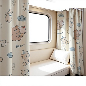 <span class=keywords><strong>Rideau</strong></span> occultant jetable pour compartiment de couchage de train, lits superposés de dortoir, style pastoral, motif uni - Product Image 1