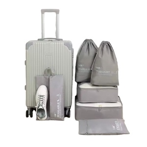 Cubes de rangement personnalisés pour le voyage, ensemble de cubes de voyage pliables, organisateur de valise léger, sac de rangement pour bagages - Product Image 1