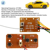 Kit de carte de circuit imprimé émetteur-récepteur télécommandé 4 canaux, module de carte mère électronique pour voiture jouet