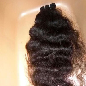 Extensión de cabello natural ondulado, cabello indio virgen, grado 12a, 100% Cabello humano ondulado con textura natural, sin caída - Product Image 1