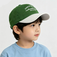 Gorra de Béisbol Deportiva de Seis Paneles para Niños, Personalizada al por Mayor, de Dos Tonos, de Algodón de Alta Calidad, Sin Estructura y Transpirable