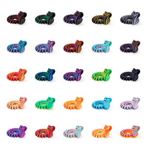 Vashine <span class=keywords><strong>Serpente</strong></span> <span class=keywords><strong>Cobra</strong></span> Divertente Stampato in 3D, Giocattolo Flessibile in Cristallo Colorato Creativo Zootopia in PLA per Bambini - Product Image 5