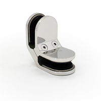 Stainless Steel Glass Clamp for Railing System Contemporary 304/316 Hotel Balcony Stair Rust Resistant Handrail Accessories