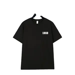Unisex Custom Embroidered 100% Cotton T-Shirt Heavyweight Fit Oversized Boxy Drop Shoulder XS Size Men's Tops Quick Model
