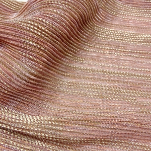 Sang trọng xếp li ưa thích <span class=keywords><strong>100</strong></span> <span class=keywords><strong>Polyester</strong></span> đan tỏa sáng kim loại lá 85gsm accordion xếp li vải cho bên Dresses - Product Image 3