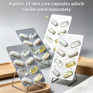 Kit de Soins Cutanés Quotidiens en Capsules – Sérum, Hydratant, Nettoyant, Traitement Facial – Portable, Voyage, Jetable, OEM Personnalisé - Product Image 1