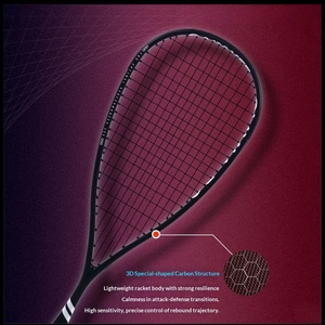 <span class=keywords><strong>Raquette</strong></span> de <span class=keywords><strong>squash</strong></span> en fibre de carbone complète personnalisée OEM/ODM |   Conception intégrée ultra-légère |   Fabricant d'équipements sportifs professionnels - Product Image 4
