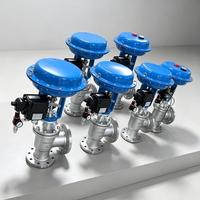 Vanne de régulation en acier inoxydable haute performance avec actionneur à piston, directement de l'usine
