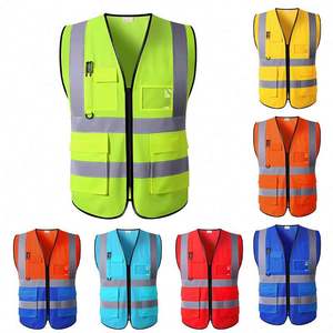Gilet de sécurité en gros Gilet de sécurité pour travailleurs routiers Logo de gilet de sécurité pour l'industrie des transports - Product Image 3