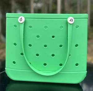 Sac fourre-tout de plage de luxe de marque célèbre, grand, durable, portable, avec lettres, sac à main double - Product Image 1