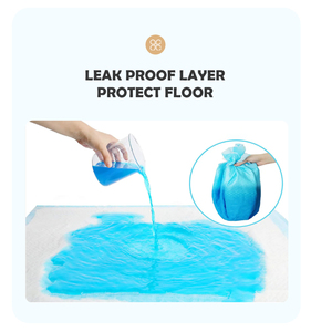 XXL 100x100cm Almohadillas lavables para orinar para perros, alfombrillas absorbentes reutilizables para mascotas con respaldo impermeable (3PCS + 100 desechables) - Product Image 6