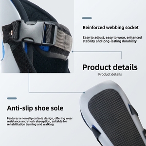 Attelle de nuit orthopédique anti-rotation pour <span class=keywords><strong>pied</strong></span> tombant, 0,4 kg, avec doublure amovible et plaque stabilisatrice en acier, pour la récupération après une chirurgie de la tête fémorale - Product Image 4