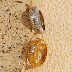 Customized Waterproof Tarnish Free Custom Mexican <strong>Plus</strong> <strong>Size</strong> Laser 18k Gold love Stainless Steel <strong>Rings</strong> with Screw - Product Image 3