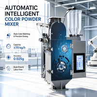 Mélangeur de Couleurs Intelligent en Plastique 70kg/h, Doseur Automatique de Poudre de Pigment pour le Moulage par Injection et l'Approvisionnement en Vrac