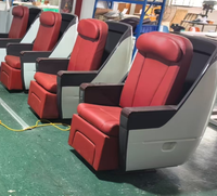 Sièges d'avion en cuir Nappa avec structure en acier, options de couleurs multiples, accoudoirs rembourrés, rembourrage personnalisable, diverses couleurs, personnalisable pour