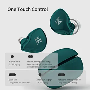 KZ S1/S1D TWS Wireless Touch Control Bluetooth 5.0 Earphones Dynamic/Hybrid Earbuds Headset Noise Cancelling Sport Headphones