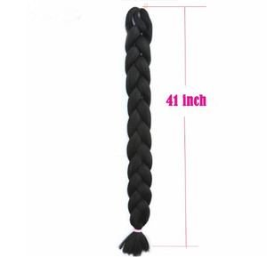 Extensiones de Cabello Trenzado Africano al por Mayor, Cabello Trenzado Jumbo, Extensiones a Granel de 165 g y 82 Pulgadas, Color Sólido, <span class=keywords><strong>Trenzas</strong></span> Ultra Premium - Product Image 3
