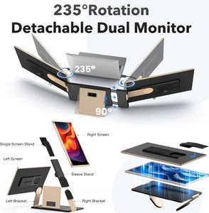 Portable <strong>Monitor</strong> 15.6 Inch for Laptop <strong>3</strong> Screen Extender Placed on the Desktop for Work with CE &amp; RoHS Certifications - Product Image 2