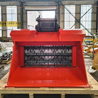 Godet de broyage et de criblage multifonctionnel MONDE pour excavatrices, compatible avec différents modèles d'excavatrices, pour la réutilisation des matériaux de rénovation routière