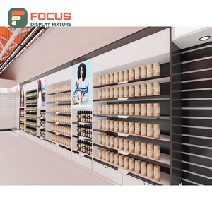 Custom Wig Display Cabinet Glass Panel Lighted Drawer Multi Shelf Hair Store Display Cabinet Fixture - Product Image 2