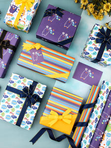 Wholesale 80g <b>Birthday</b> Art <b>Paper</b> Tissue 43*300cm Gift Luxury Custom Packaging <b>Wrapping</b> <b>Paper</b> Roll - Product Image 5
