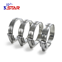 Collier de serrage à vis sans fin en acier inoxydable robuste pour radiateurs automobiles, flexibles de refroidissement et de chauffage, et prises d'air