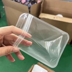 ถุงซิปล็อกแบบใสมีรูแขวนปิดผนึกในตัวหลายขนาดกระเป๋าด้าน<span class=keywords><strong>หน้า</strong></span>และด้านหลังเครื่องประดับของขวัญสำหรับอุปกรณ์เสริม - Product Image 2