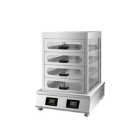 Machine à vapeur en acier inoxydable à double commande 6000W, cuiseur vapeur automatique pour boulangerie et restauration
