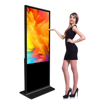 Quiosco de pantalla táctil Vertical de pie, reproductor de publicidad interior 4K, pantalla de visualización Hd Lcd, señalización Digital Led