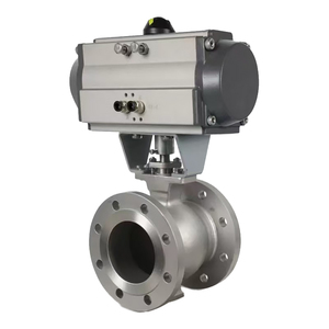 Vanne à boisseau sphérique pneumatique à bride en V OEM VQ647H Miston, régulation et coupure - Product Image 2