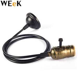 <span class=keywords><strong>Douille</strong></span> de lampe suspendue rétro <span class=keywords><strong>E27</strong></span>, vintage, tailles colorées, de haute qualité, <span class=keywords><strong>support</strong></span> de lampe avec interrupteurs en laiton Antique - Product Image 3