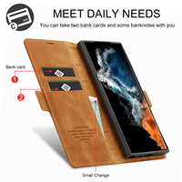 Étui portefeuille magnétique en similicuir avec support et porte-cartes pour Samsung Galaxy S26 Ultra, S25 Plus, S24, S23, S22, A56, A36, A16