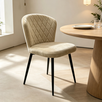 Fauteuil d'appoint scandinave de style nordique du milieu du siècle, fauteuil lounge rembourré en velours nordique pour chambre à coucher, fauteuil de lecture
