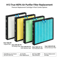 Filter Pembersih Udara HEPA H13 Pengganti LRF-V102-YUS dengan Karbon Aktif, Kompatibel dengan Vital 100S, Vital 100S-P, 100S-RF-PA, 100S-RF-TX