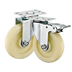 3 4 <span class=keywords><strong>5</strong></span> Zoll mittelschwere PP-Rad rollen Top Plate Typ Handwagen Rollen maschinen Industrie anlagen Wagen - Product Image 4