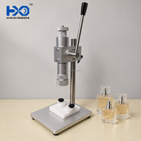Machine de capsulage manuelle en gros pour flacons de parfum, scelleuse de bouchons de table avec hauteur réglable pour le sertissage des pompes