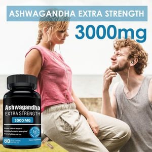 SUNI OEM ODM Ashwagandha biologique 2100 mg par portion, complément alimentaire à base de plantes, extrait de poudre de racine en capsule pour femmes et hommes - Product Image 4