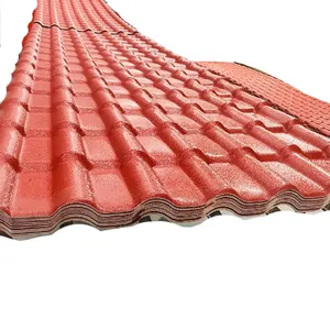 아프리카 브라질에서 인기있는 Ebest 골판지 PVC 지붕 타일 건축 자재 합성 수지 타일 지붕