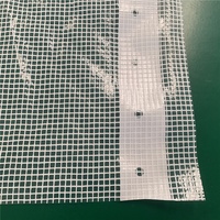 Bâche en PE imperméable enduite de maille transparente, résistante aux UV, coupe-vent, usage extérieur, polyvalente pour garçons et filles
