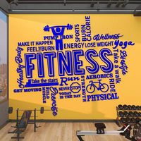 Maßgefertigte Industrielle Geometrische Seidenstoff Wasserdichte Samttapete für Fitness-Studio, Trainingsraum, Unterhaltung und Haushaltsdekoration