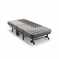Lit pliant en métal épaissi de qualité supérieure, lit simple pour bureau, dortoir, hôtel, hôpital, design multifonctionnel
