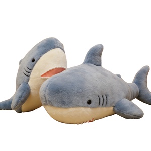 Peluche de Tiburón Personalizado de Fábrica, Animal Marino de Peluche Súper Suave, Relleno de Algodón PP, Almohada Grande para Abrazar, Regalo de Cumpleaños, Antiestrés - Product Image 1
