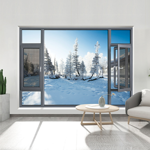 Trung Quốc Nhà Máy Tiêu Chuẩn Nhiệt Phá Hệ Thống Nhôm Cửa Sổ Cửa Sổ Cho Nhà Biệt Thự Khách Sạn Với Không Gỉ Lưới Muỗi - Product Image 5