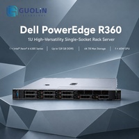 Serveur en rack Dell PowerEdge R360 2U, haute efficacité, faible consommation d'énergie pour les opérations informatiques quotidiennes