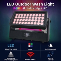 Projecteurs LED RGBW 4-en-1 étanches pour éclairage mural, idéaux pour spectacles et éclairage artistique environnemental