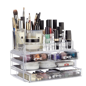 Stackable Acrylic <b>Makeup</b> Organizer Jewelry Lipstick Lip Gloss Storage Box Clear Acrylic Vanity Cosmetic Make up <b>Drawer</b> <b>Organiser</b> - Product Image 1