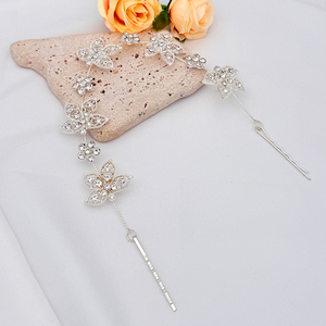 Exquisitos Accesorios <span class=keywords><strong>para</strong></span> el Cabello de Cristal, Corona, Diadema de Boda, Diadema de Princesa <span class=keywords><strong>para</strong></span> Baile de Graduación, Diadema de Dama de Honor con Flores de Diamantes de Imitación - Product Image 2
